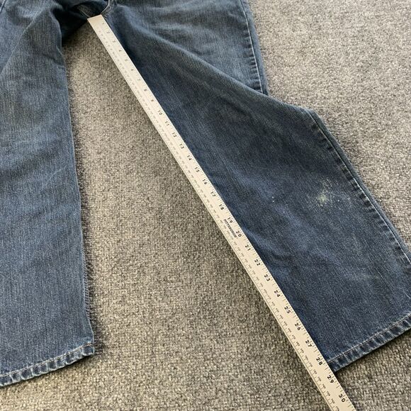 Carhartt Mens Relaxed Fit Blue Jeans Straight Med Wash Size 32 x 28 - Picture 5 of 14